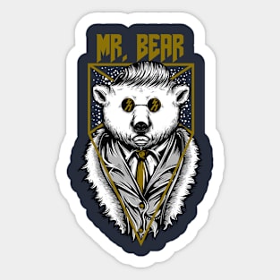 Mr. Bear Sticker